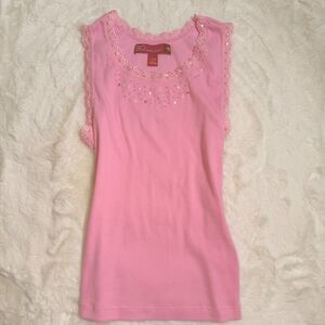 SO Ribbed Embellished Tank